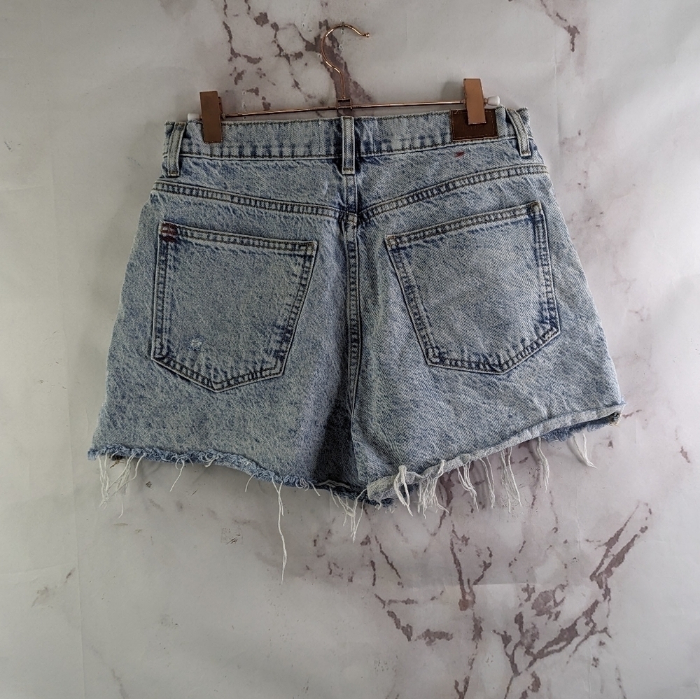 BDG Shorts Women 28 High Rise Acid Wash Denim Jean Cut Off Urban Outfitters